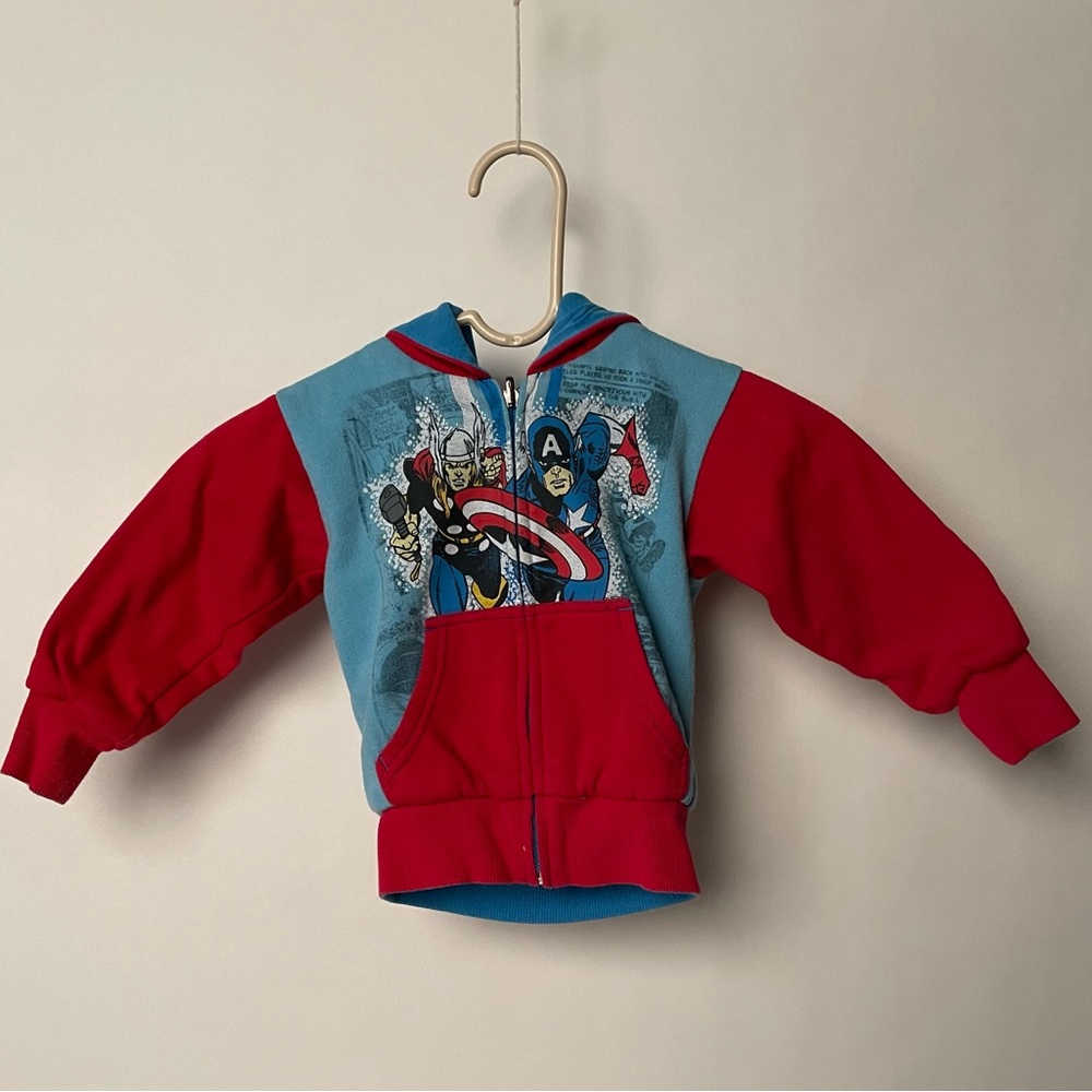 Hooded Mad Engine Marvel Comics Childs sweatshirt jacket